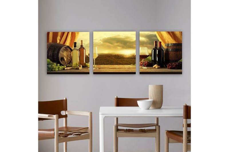 Canvasbilde VP Italy 3-pk Flerfarget, 33x03 cm