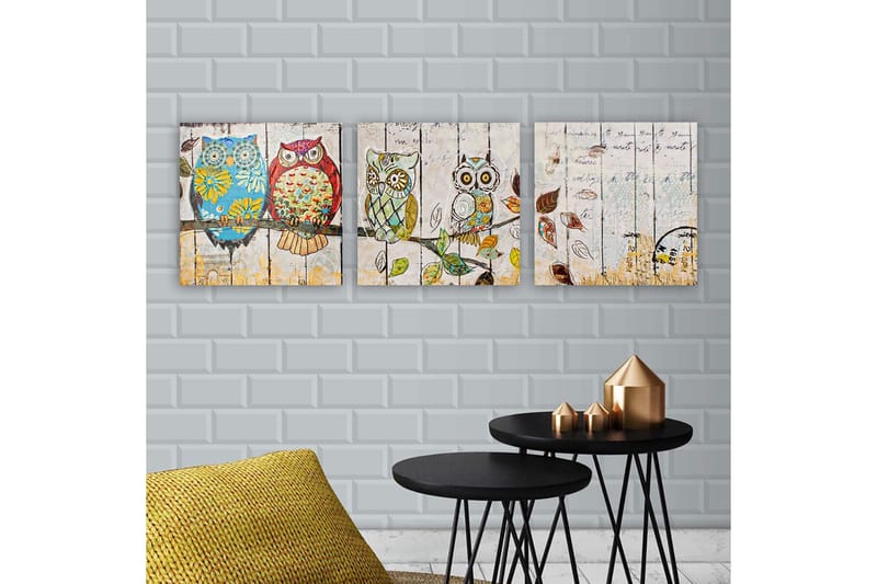 Canvasbilde VP Italy 3-pk Flerfarget - 33x03 cm - Interiør - Maleri & posters - Lerretsbilder