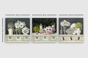 Canvasbilde VP Italy 3-pk Flerfarget - 33x03 cm - Interiør - Maleri & posters - Lerretsbilder