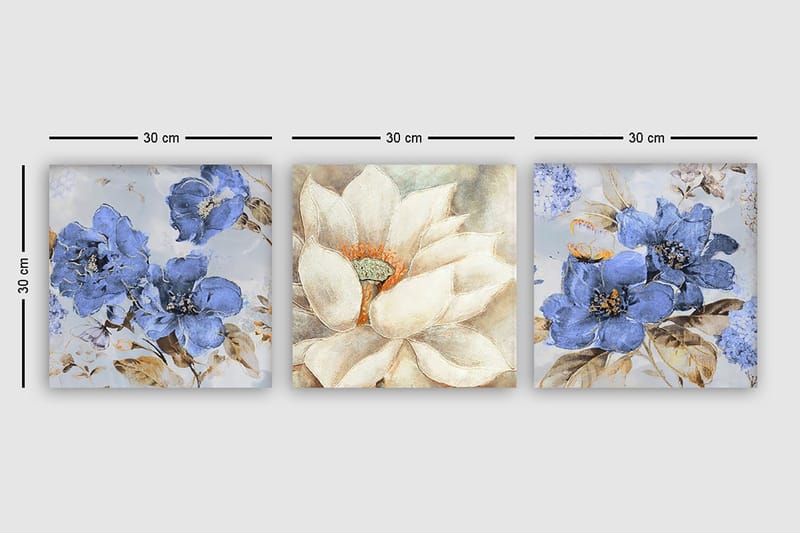 Canvasbilde VP Italy 3-pk Flerfarget - 33x03 cm - Interiør - Maleri & posters - Lerretsbilder