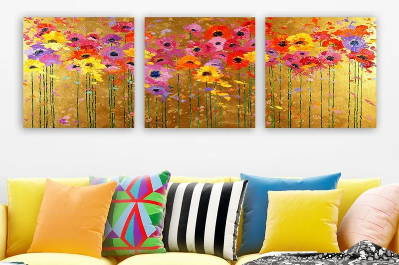 Canvasbilde VP Italy 3-pk Flerfarget, 33x03 cm