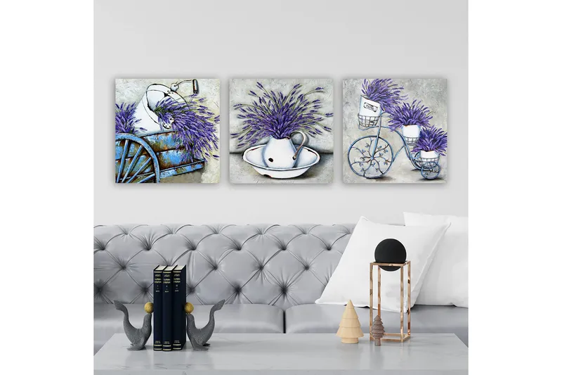 Canvasbilde VP Italy 3-pk Flerfarget - 33x03 cm - Interiør - Maleri & posters - Lerretsbilder