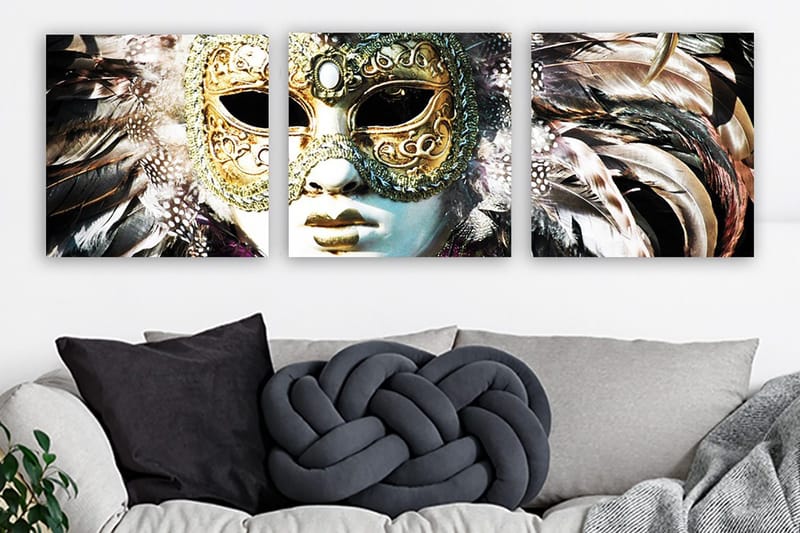 Canvasbilde VP Italy 3-pk Flerfarget, 33x03 cm