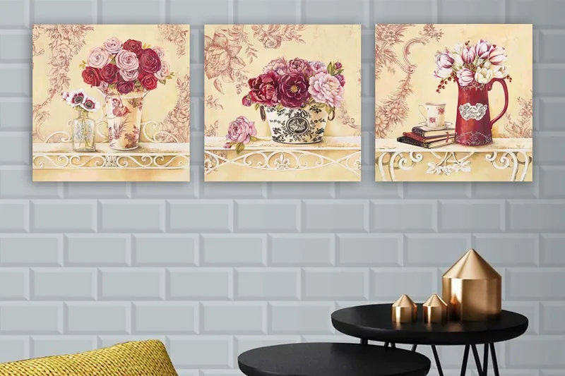 Canvasbilde VP Italy 3-pk Flerfarget, 33x03 cm