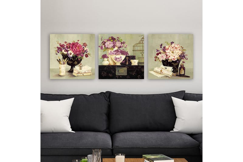 Canvasbilde VP Italy 3-pk Flerfarget - 33x03 cm - Interiør - Maleri & posters - Lerretsbilder