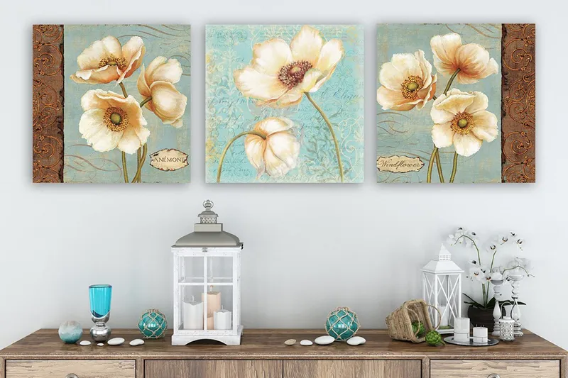 Canvasbilde VP Italy 3-pk Flerfarget, 33x03 cm