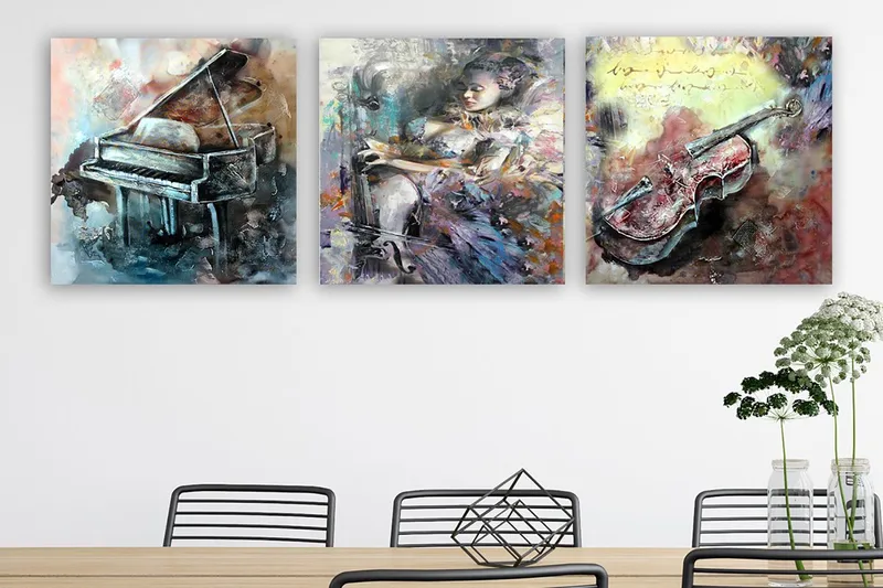 Canvasbilde VP Italy 3-pk Flerfarget, 33x03 cm