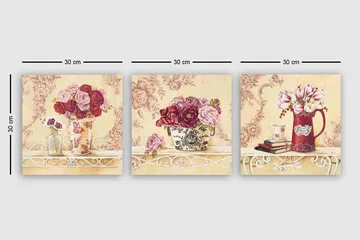 Canvasbilde VP Italy 3-pk Flerfarget - 33x03 cm - Interiør - Maleri & posters - Lerretsbilder