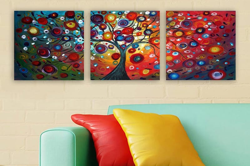 Canvasbilde VP Italy 3-pk Flerfarget - 33x03 cm - Interiør - Maleri & posters - Lerretsbilder