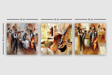 Canvasbilde VP Italy 3-pk Flerfarget - 33x03 cm - Interiør - Maleri & posters - Lerretsbilder