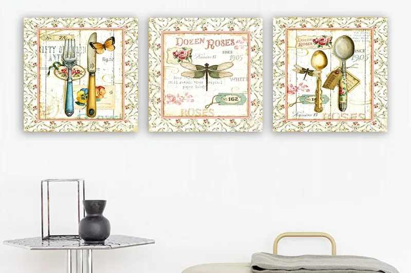 Canvasbilde VP Italy 3-pk Flerfarget, 33x03 cm