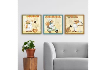 Canvasbilde VP Italy 3-pk Flerfarget - 33x03 cm - Interiør - Maleri & posters - Lerretsbilder