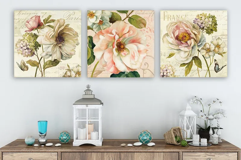 Canvasbilde VP Italy 3-pk Flerfarget, 33x03 cm