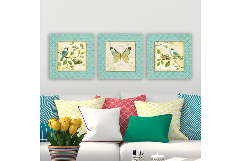 Canvasbilde VP Italy 3-pk Flerfarget - 33x03 cm - Interiør - Maleri & posters - Lerretsbilder