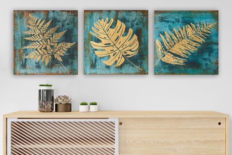 Canvasbilde VP Italy 3-pk Flerfarget, 33x03 cm