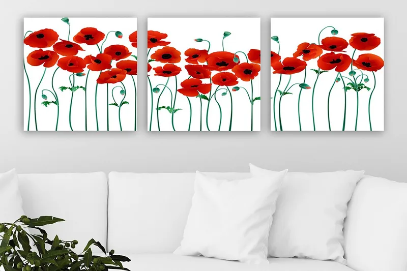 Canvasbilde VP Italy 3-pk Flerfarget, 33x03 cm