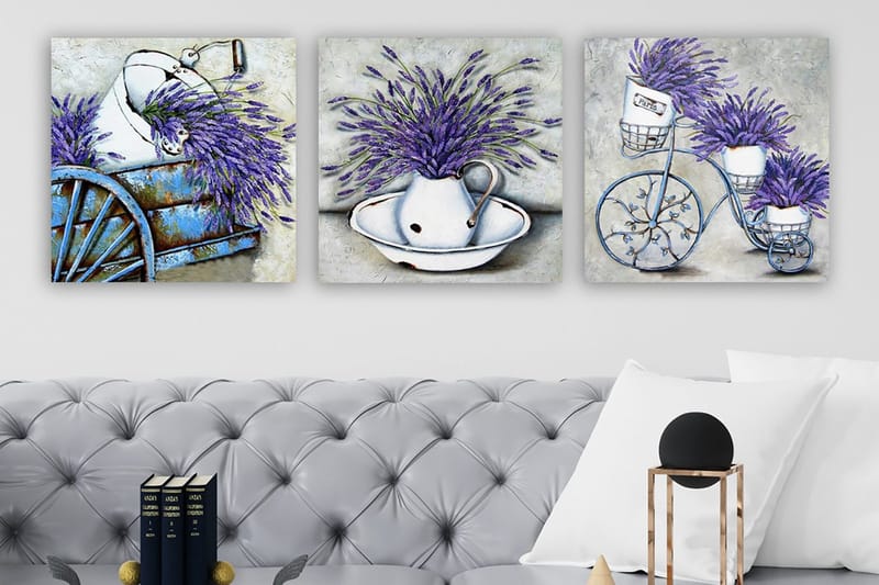 Canvasbilde VP Italy 3-pk Flerfarget, 33x03 cm