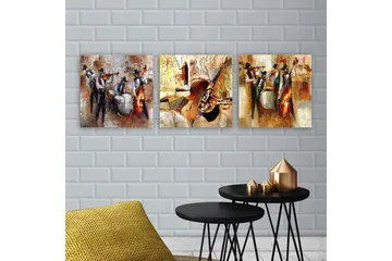 Canvasbilde VP Italy 3-pk Flerfarget - 33x03 cm - Interiør - Maleri & posters - Lerretsbilder