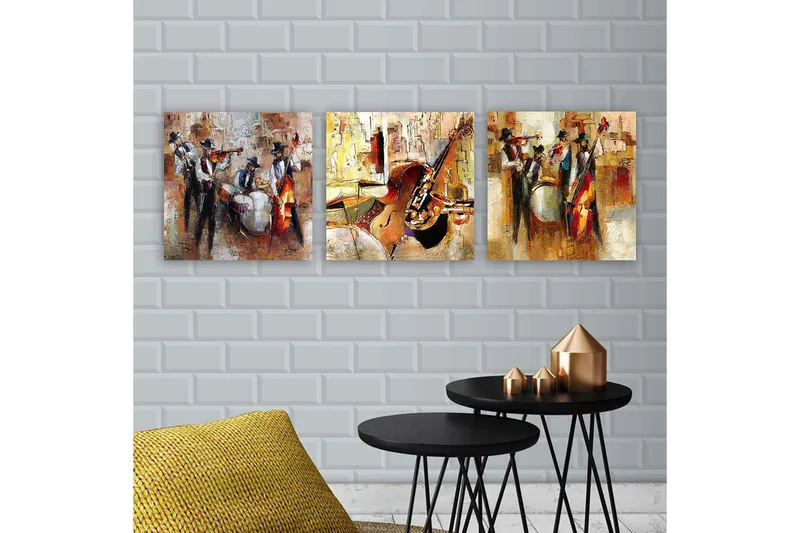Canvasbilde VP Italy 3-pk Flerfarget - 33x03 cm - Interiør - Maleri & posters - Lerretsbilder