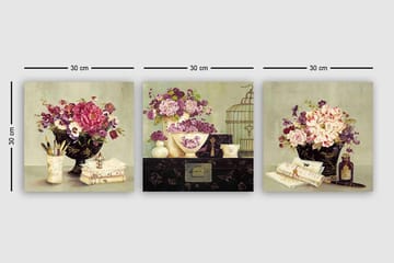 Canvasbilde VP Italy 3-pk Flerfarget - 33x03 cm - Interiør - Maleri & posters - Lerretsbilder