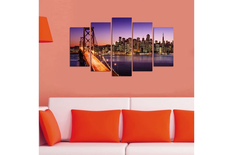 Canvasbilde VP Italy 5-pk Flerfarget - 22x06 cm - Interiør - Maleri & posters - Lerretsbilder