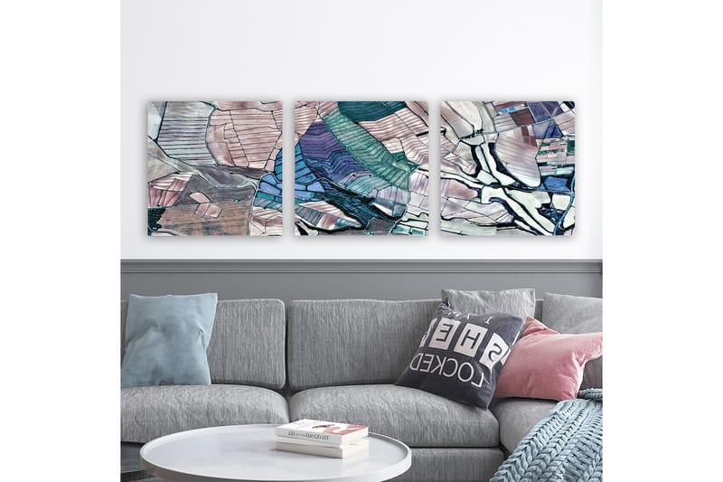 Canvasbilde VP Spain 3-pk Flerfarget - 33x03 cm - Interiør - Maleri & posters - Lerretsbilder