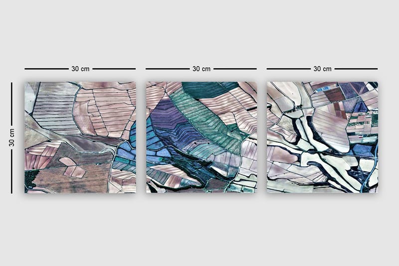 Canvasbilde VP Spain 3-pk Flerfarget - 33x03 cm - Interiør - Maleri & posters - Lerretsbilder