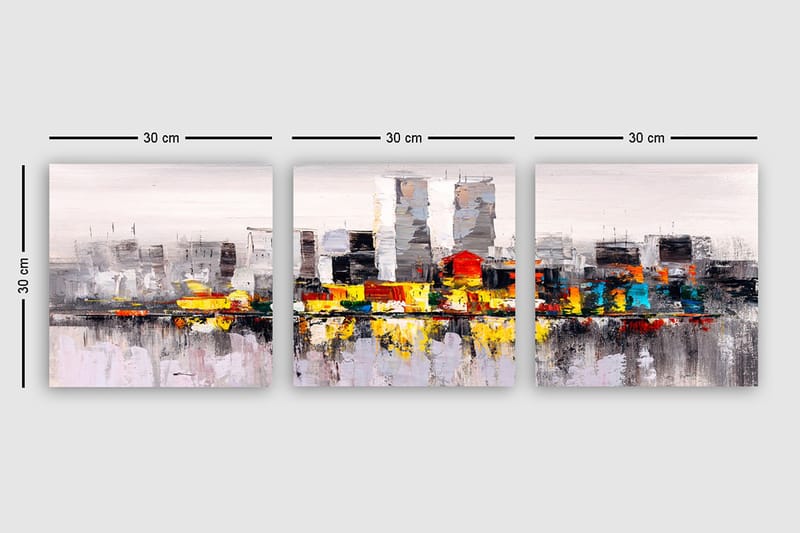 Canvasbilde VP Spain 3-pk Flerfarget - 33x03 cm - Interiør - Maleri & posters - Lerretsbilder