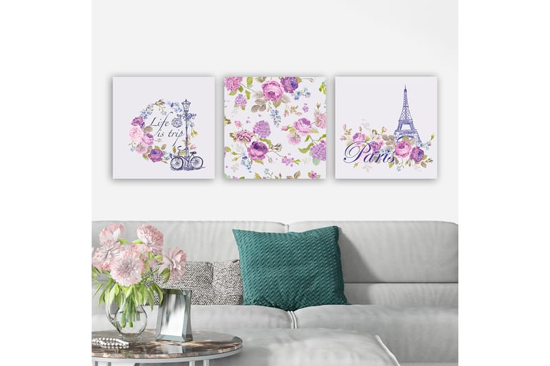 Canvasbilde VP Spain 3-pk Flerfarget - 33x03 cm - Interiør - Maleri & posters - Lerretsbilder