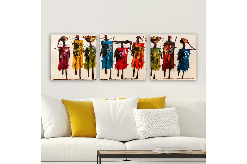 Canvasbilde VP Spain 3-pk Flerfarget - 33x03 cm - Interiør - Maleri & posters - Lerretsbilder