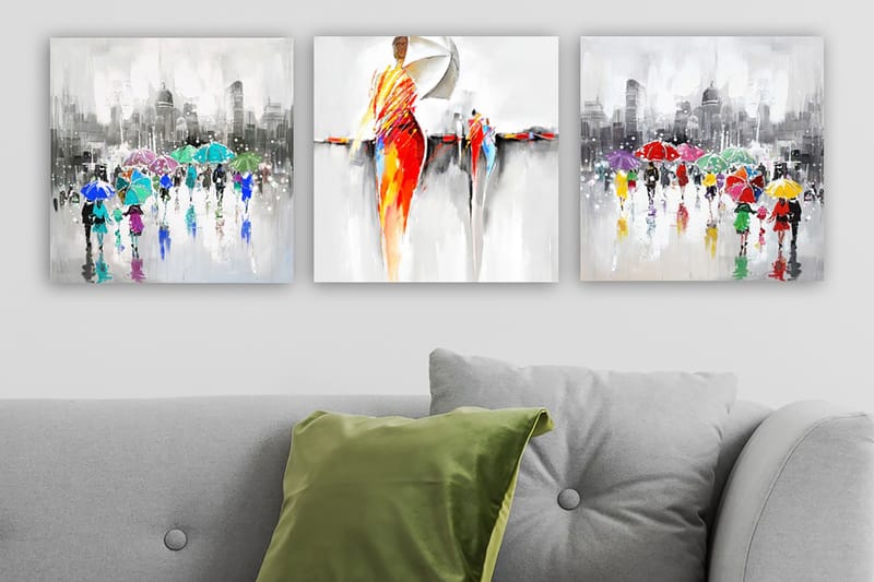 Canvasbilde VP Spain 3-pk Flerfarget - 33x03 cm - Interiør - Maleri & posters - Lerretsbilder