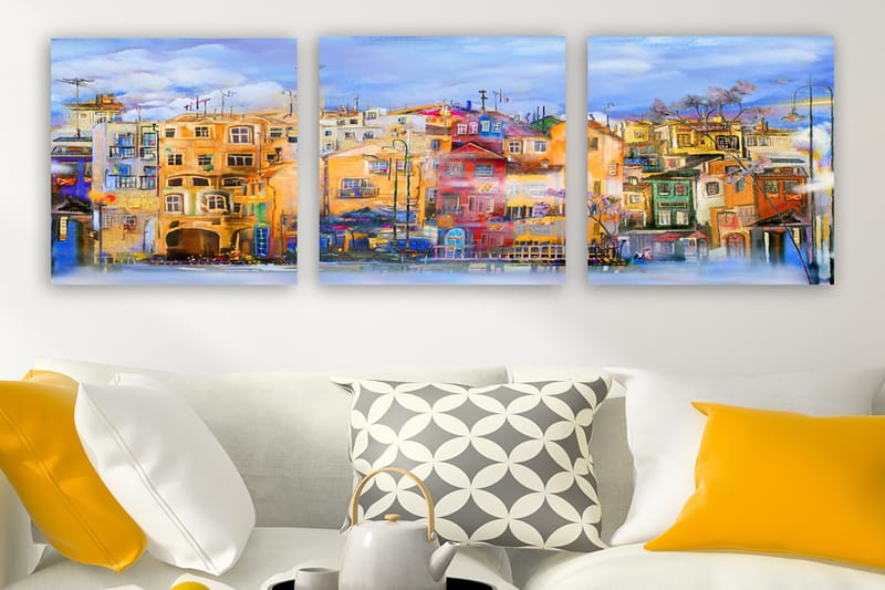 Canvasbilde VP Spain 3-pk Flerfarget - 33x03 cm - Interiør - Maleri & posters - Lerretsbilder