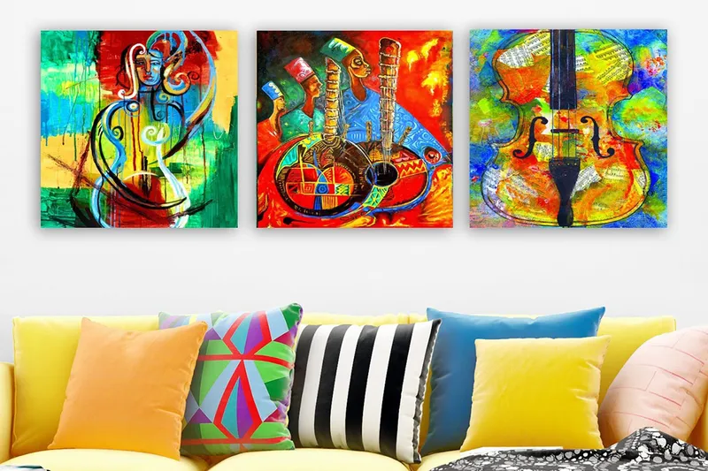 Canvasbilde VP Spain 3-pk Flerfarget, 33x03 cm