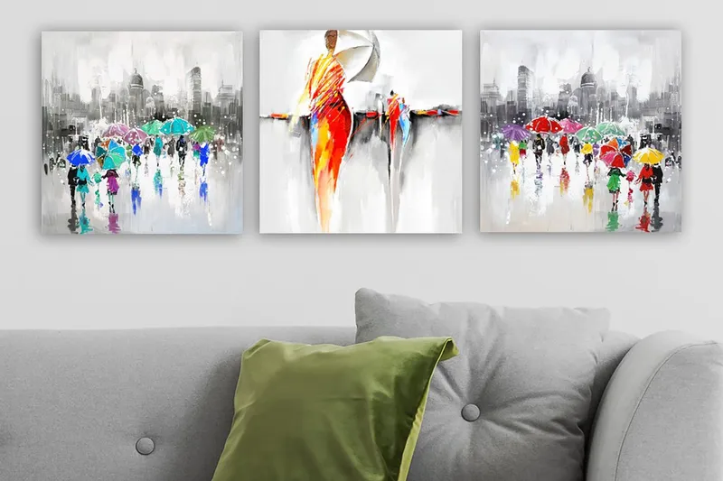 Canvasbilde VP Spain 3-pk Flerfarget, 33x03 cm