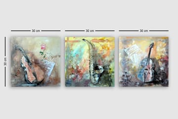 Canvasbilde VP Spain 3-pk Flerfarget - 33x03 cm - Interiør - Maleri & posters - Lerretsbilder