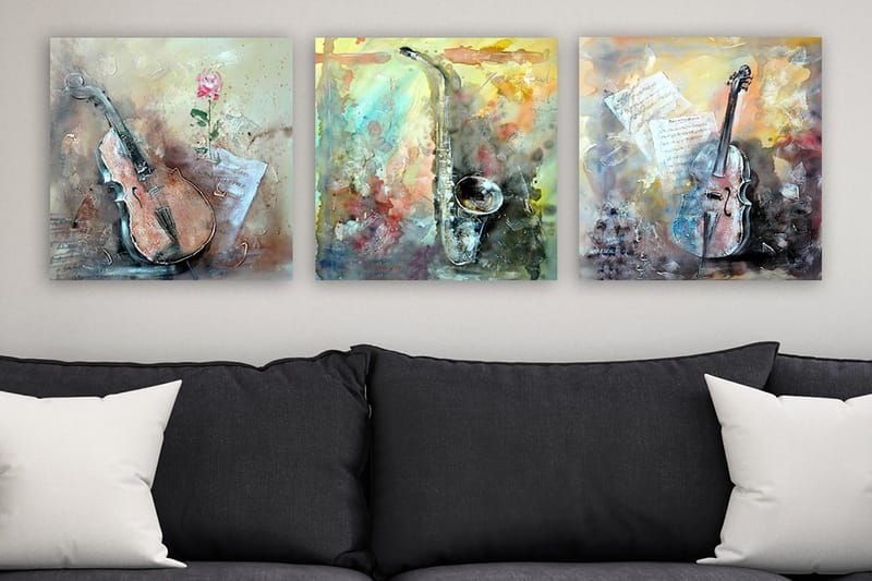 Canvasbilde VP Spain 3-pk Flerfarget - 33x03 cm - Interiør - Maleri & posters - Lerretsbilder