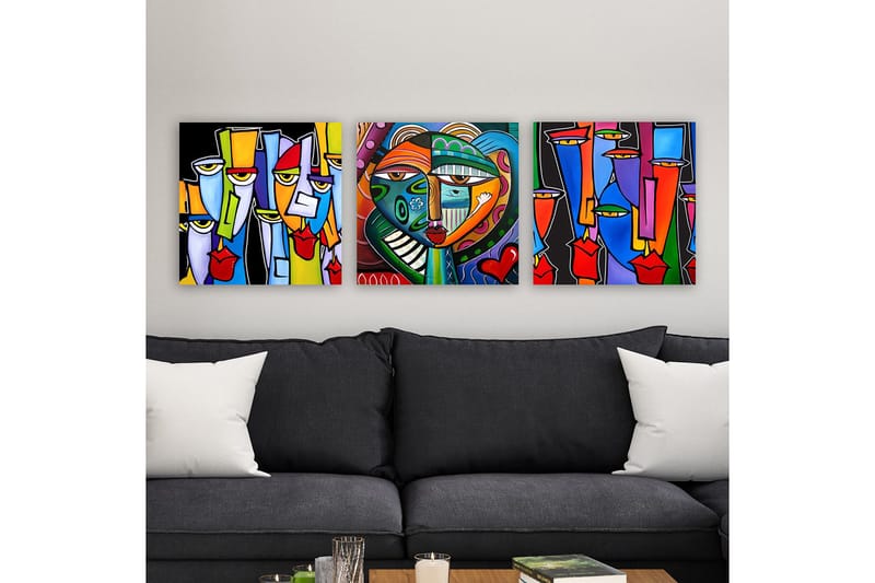 Canvasbilde VP Spain 3-pk Flerfarget - 33x03 cm - Interiør - Maleri & posters - Lerretsbilder