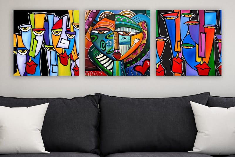 Canvasbilde VP Spain 3-pk Flerfarget, 33x03 cm