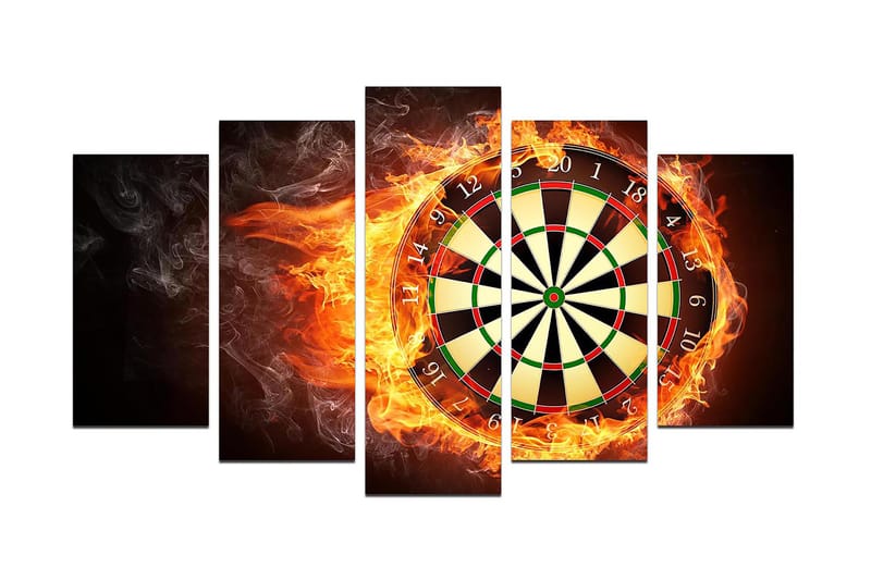 Canvasbilde Young 5-pk Flerfarget - 22x06 cm - Interiør - Maleri & posters - Lerretsbilder