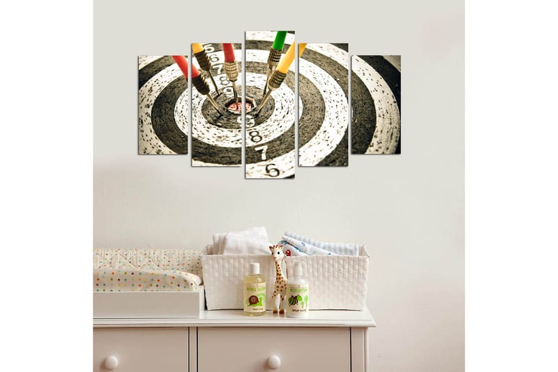 Canvasbilde Young 5-pk Flerfarget - 22x06 cm - Interiør - Maleri & posters - Lerretsbilder