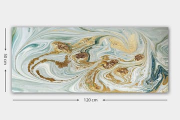 Canvasbilde YTY Abstract & Fractals Flerfarget - 120x50 cm - Interiør - Maleri & posters - Lerretsbilder