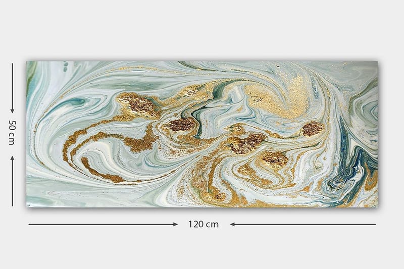 Canvasbilde YTY Abstract & Fractals Flerfarget - 120x50 cm - Interiør - Maleri & posters - Lerretsbilder