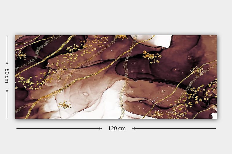 Canvasbilde YTY Abstract & Fractals Flerfarget - 120x50 cm - Interiør - Maleri & posters - Lerretsbilder