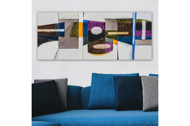 Canvasbilde YTY Abstract & Fractals Flerfarget - 120x50 cm - Interiør - Maleri & posters - Lerretsbilder