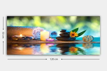 Canvasbilde YTY Abstract & Fractals Flerfarget - 120x50 cm - Interiør - Maleri & posters - Lerretsbilder