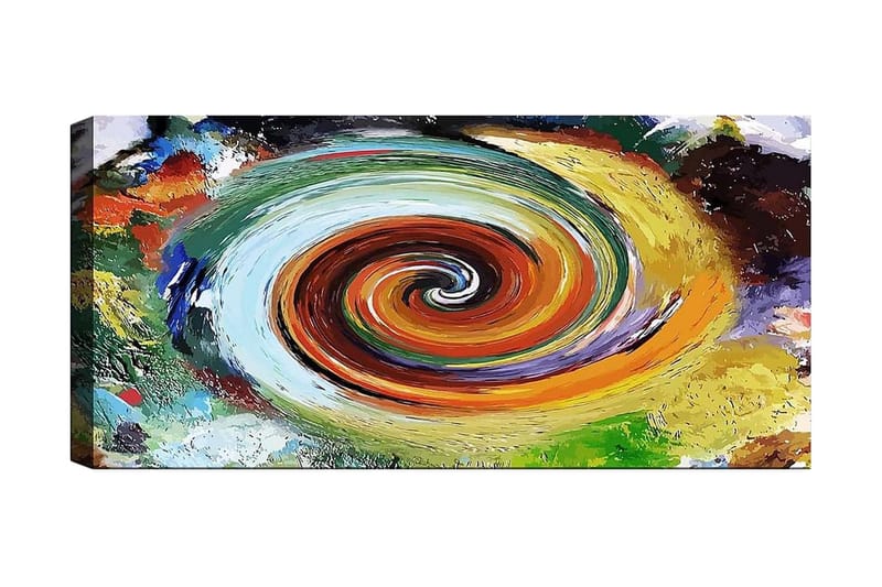 Canvasbilde YTY Abstract & Fractals Flerfarget - 120x50 cm - Interiør - Maleri & posters - Lerretsbilder