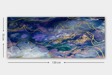 Canvasbilde YTY Abstract & Fractals Flerfarget - 120x50 cm - Interiør - Maleri & posters - Lerretsbilder