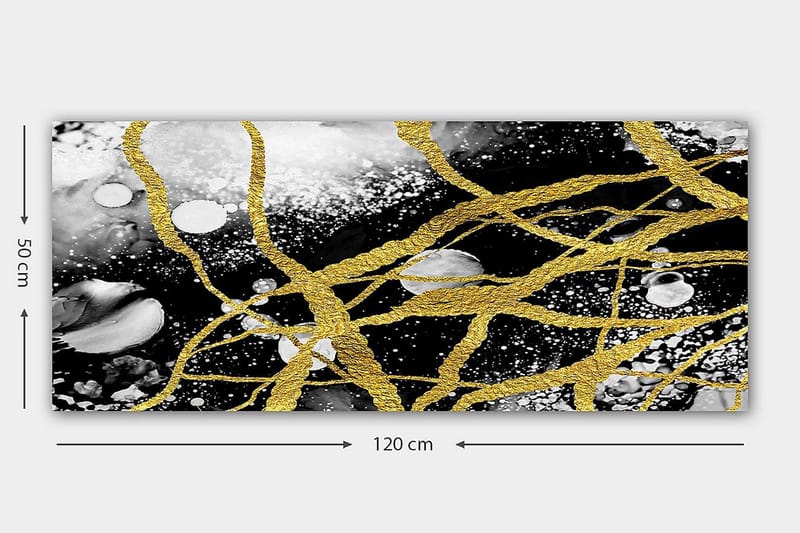 Canvasbilde YTY Abstract & Fractals Flerfarget - 120x50 cm - Interiør - Maleri & posters - Lerretsbilder