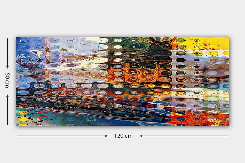 Canvasbilde YTY Abstract & Fractals Flerfarget - 120x50 cm - Interiør - Maleri & posters - Lerretsbilder