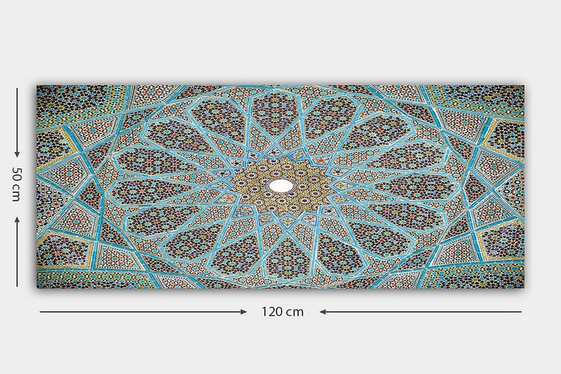 Canvasbilde YTY Abstract & Fractals Flerfarget - 120x50 cm - Interiør - Maleri & posters - Lerretsbilder
